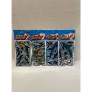 Twin Seven prism Vintage 80s 90s stickers Holographic